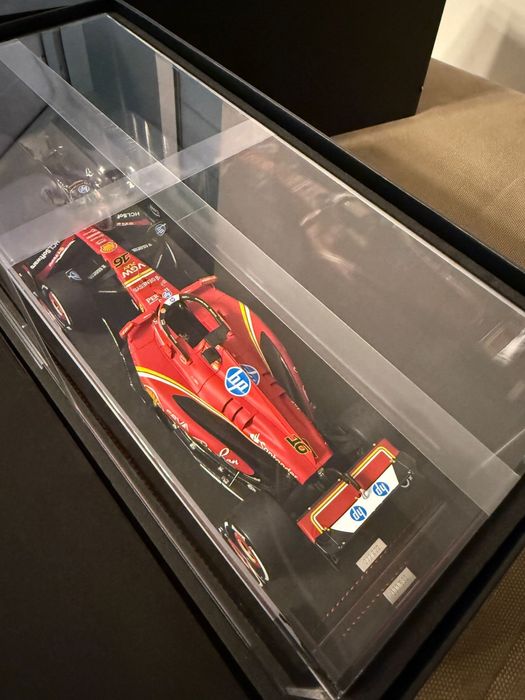 Macheta looksmart 1:18 ferrari sf-24 scuderia ferrari hp f1 team winner italian gp 2024 charles leclerc Noua