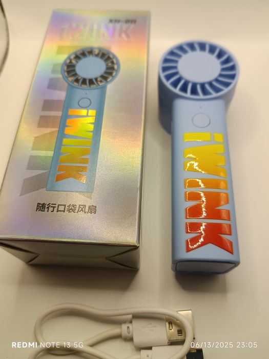 Портативный вентилятор  3 скорости usb