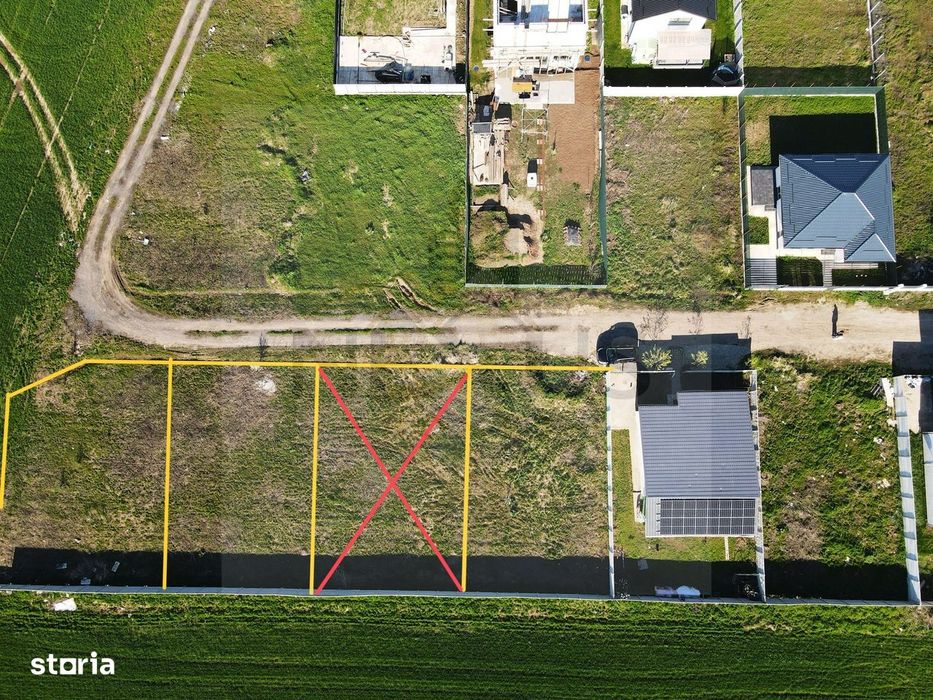 Terenuri 330–404 mp în Berceni (Vidra) – între case, acces rapid