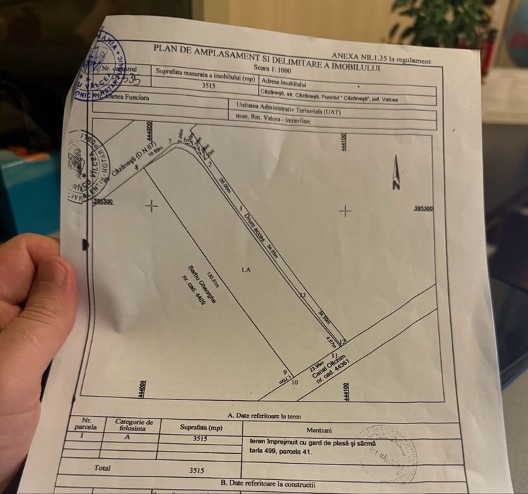 Inchiriez / Vand teren 3500 mp