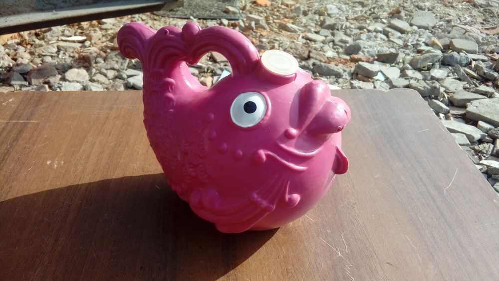Игрушка СССР лейка в виде рыбы