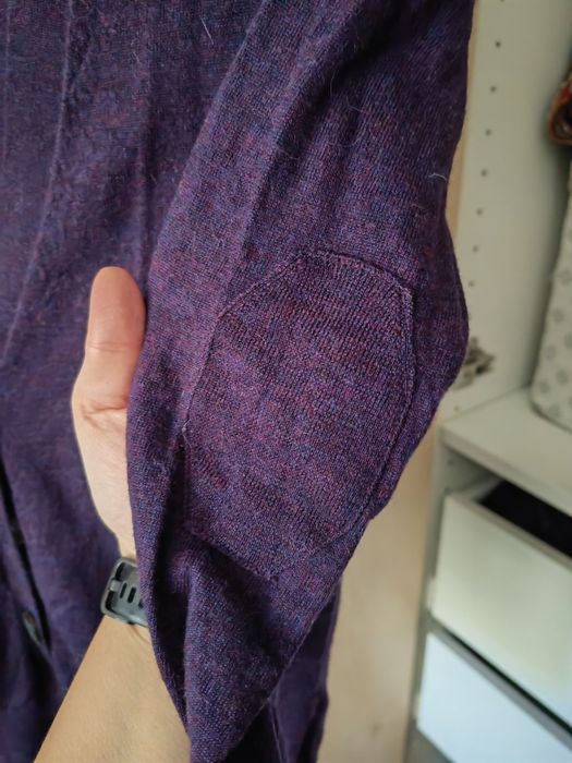 Cardigan mov lana Merinos