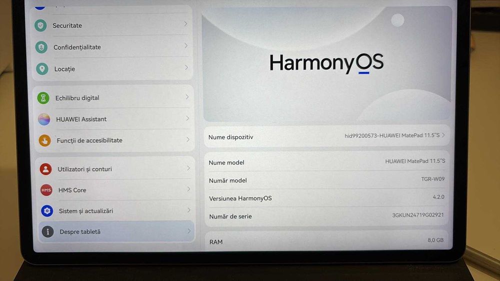 HUAWEI MatePad 11.5 2025 8+256GB PaperMatte Inbox Keyboard Grey