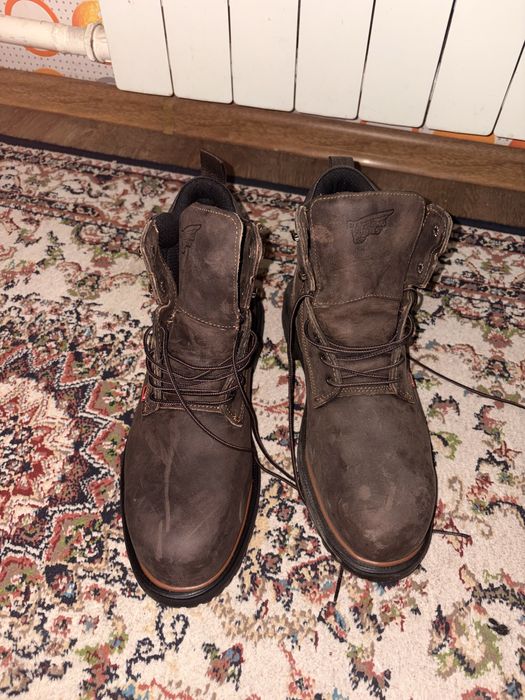 Ботинки зимние, кожанные, американский