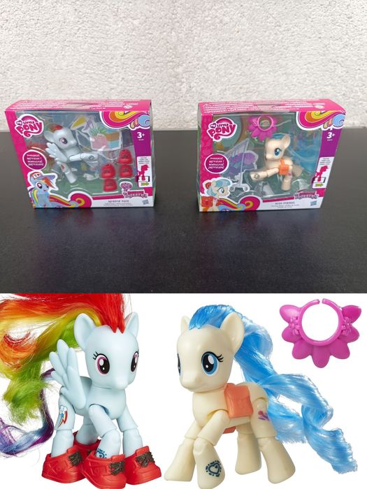 figurina my little poney set accesorii miss pommel  rainbow dash