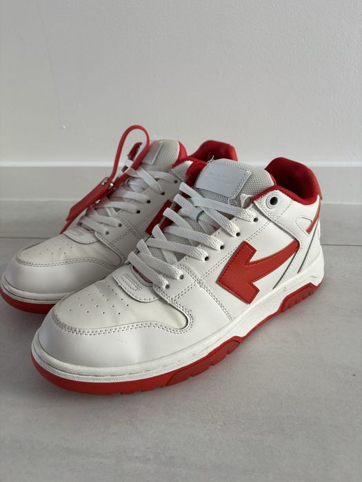 OFF WHITE, Low Top Out of Office, Red White