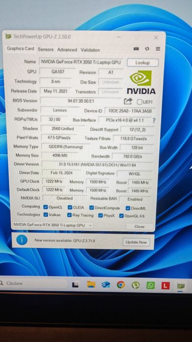Laptop Lenovo IdeaPad Gaming 3 15IHU6