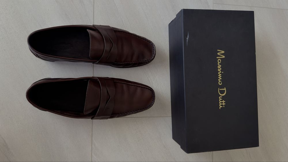 Мокасини Massimo Dutti от естествена кожа EU 43