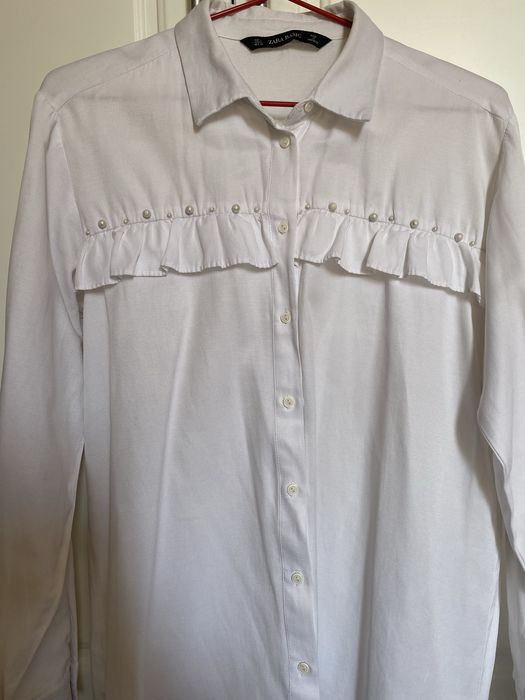 Белая рубашка ZARA