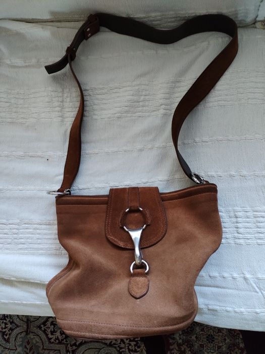 Замшевая сумка настоящая