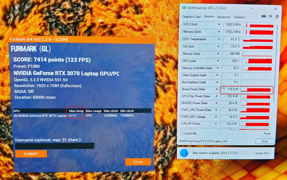 NVidia RTX 3070 8GB 175W/Intel Core i9 - 11900 Desktop/16GB RAM/1TB SSD NVMe/17.3 144hz IPS Full HD/XMG Clevo PCSpecialist X170KM-G геймърски лаптоп