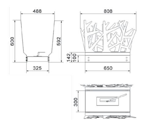 Переносной биокамин Krzak Kratki Узбекистан Ташкент Самарканд Бухара