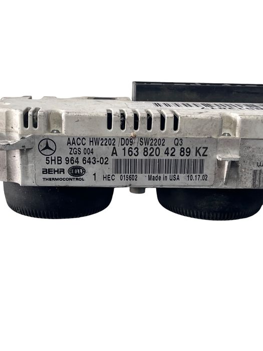 Panou Clima Mercedes-Benz M-Class W163 1998 - 2005 A1638204289Kz