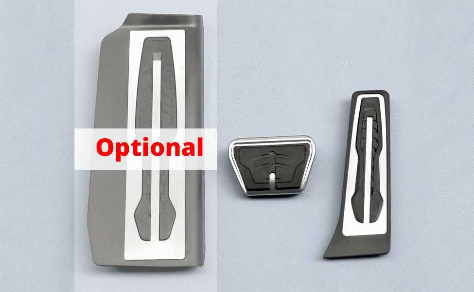 Ornamente INOX pedale M - BMW seria 7 (G11 12) 2016+