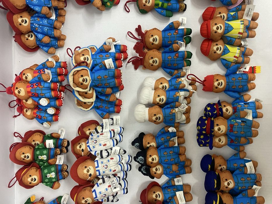 PADDINGTON lot 68 jucării din pluș gen breloc McDonalds 12 cm