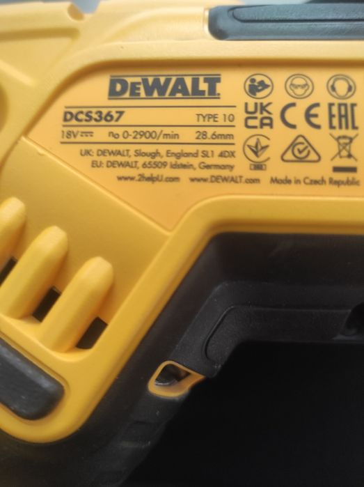 Fierăstrău sabie DEWALT DCS 367 an 2025