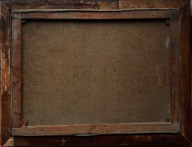 "LA CARCIUMA" Tablou F VECHI, ulei/panza, semnat OTT Z. 80X60cm+rama.