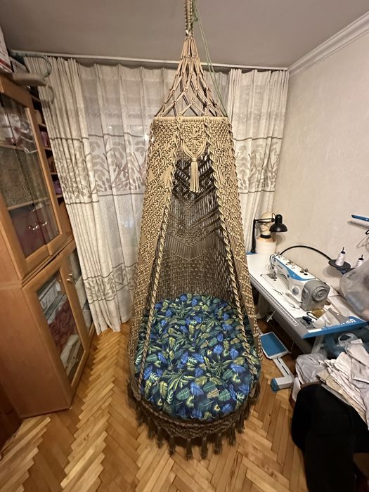Качеля гамак макроме