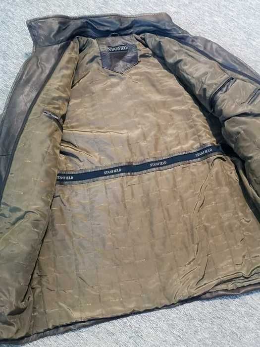 Geacă de piele bărbați Stanfield, model clasic, vintage, negociabil