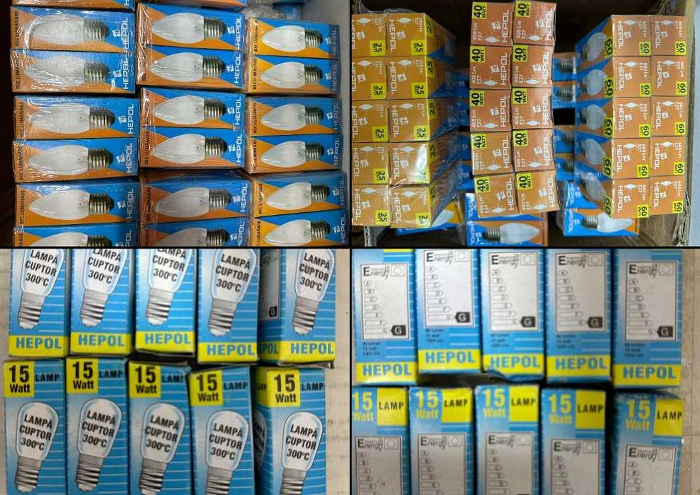 Becuri incandescente 12V, 220V – lichidare stoc– pachet