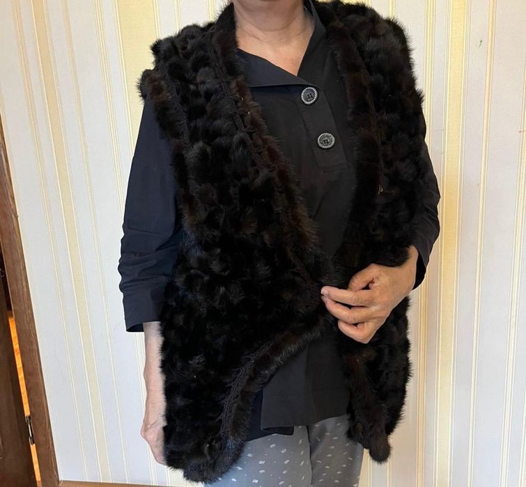 норковый без рукавка