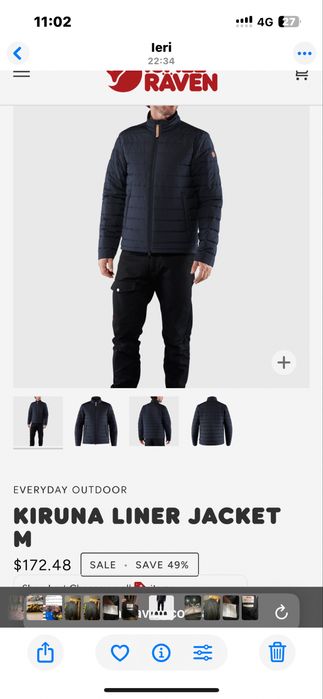 Fjallrawen jaketa marimea M