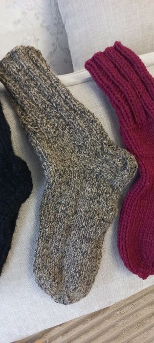 Носки вязаные шерстяные