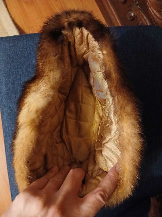 Pachet caciuli blana/piele naturala