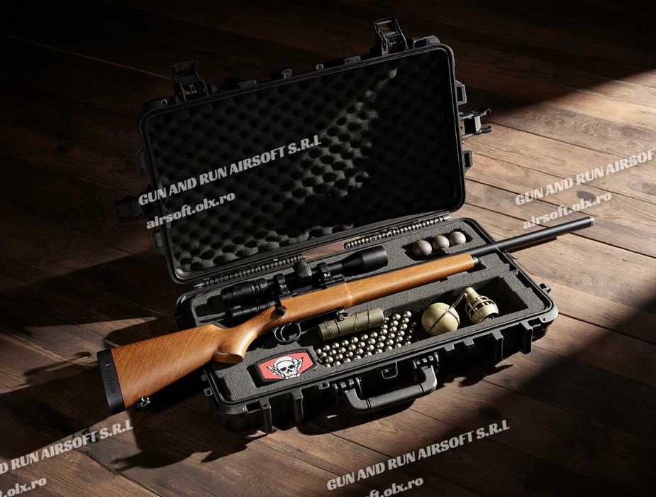 Pusca Sniper Avansat 6 Jouli++ | Arc Modificat, Manual Precizie Înaltă