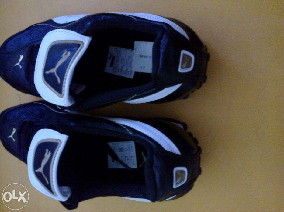 Adidasi piele noi Puma King fotbal negri & alb sau albi & negru 39, 40