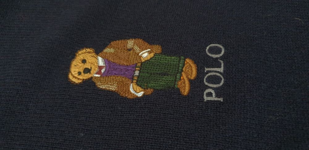 POLO Ralph Lauren Bear Wool /  L НОВО! ОРИГИНАЛ! Мъжки Пуловер Поло!