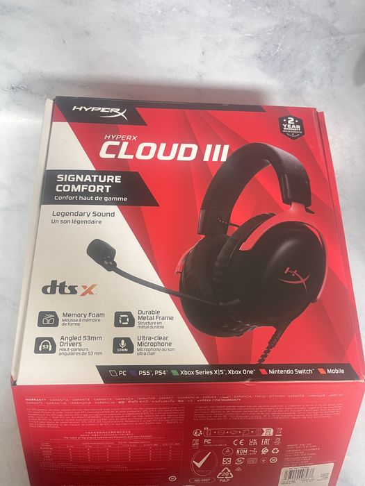 Наушники HyperX Cloud 3 (Павлодар) Лот 8313