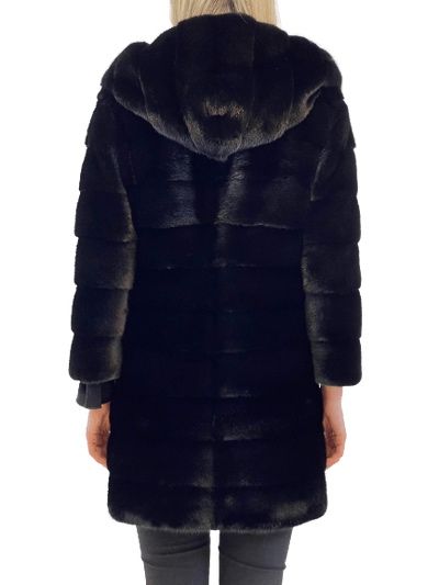 Мек дамски кожух в черно