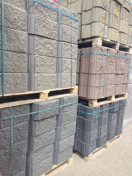 Заборные блоки различные цвета и размеры