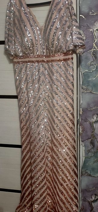 Турецкое вечернее платье с  пайетками