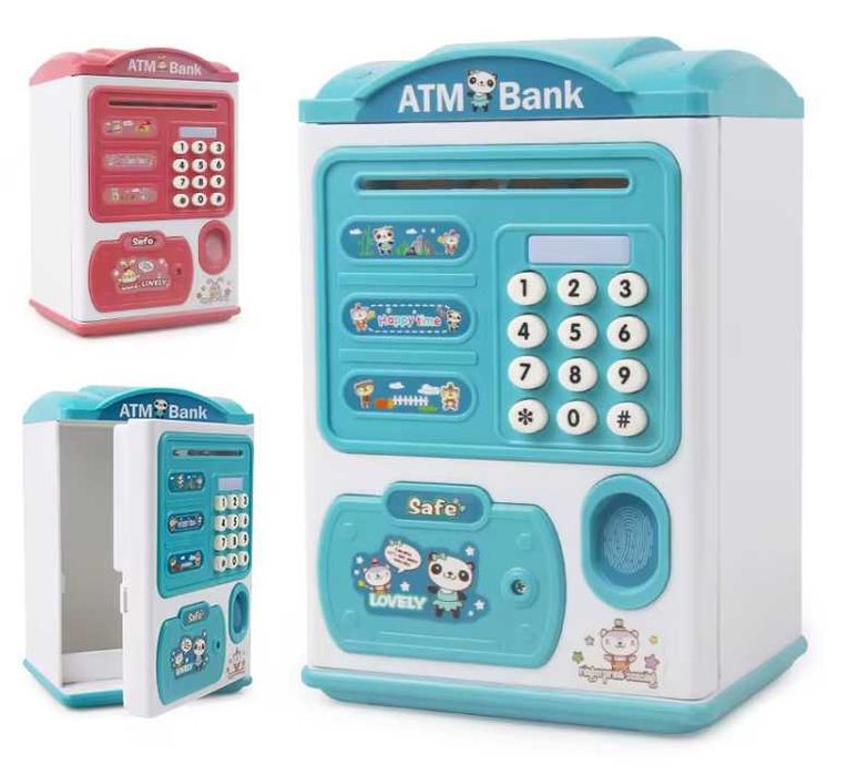 Детска Касичка Сейф за пари, Банкомат, Умна Детска касичка