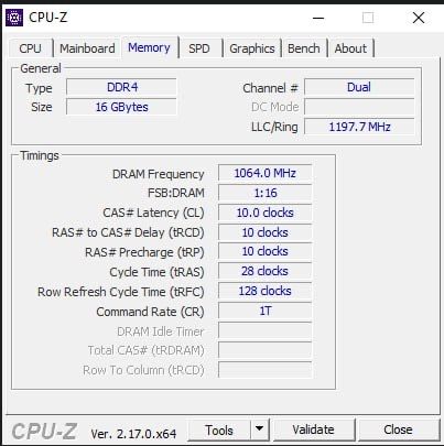 DDR4 2x8 GB 2133 CL10