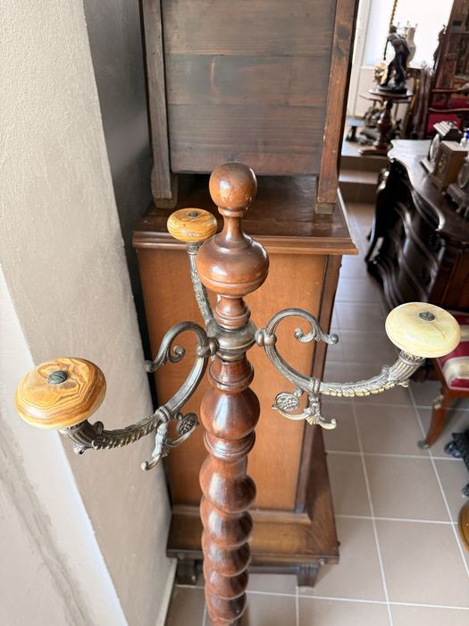 Cuier Vintage Lemn Masiv Bronz Onyx