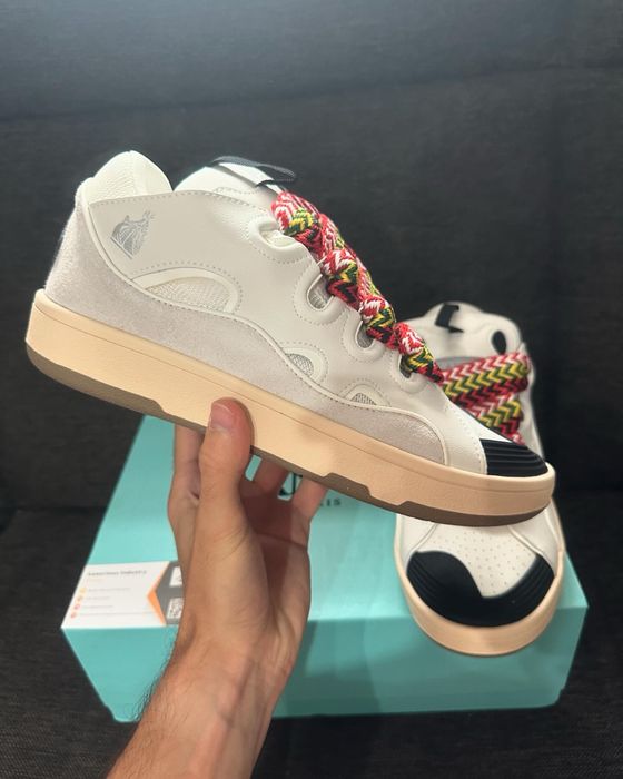 Lanvin Leather Curb White Ivory