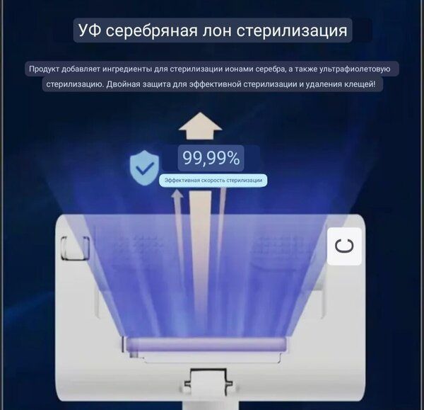 Пылесос для удаления бактерий и клещей