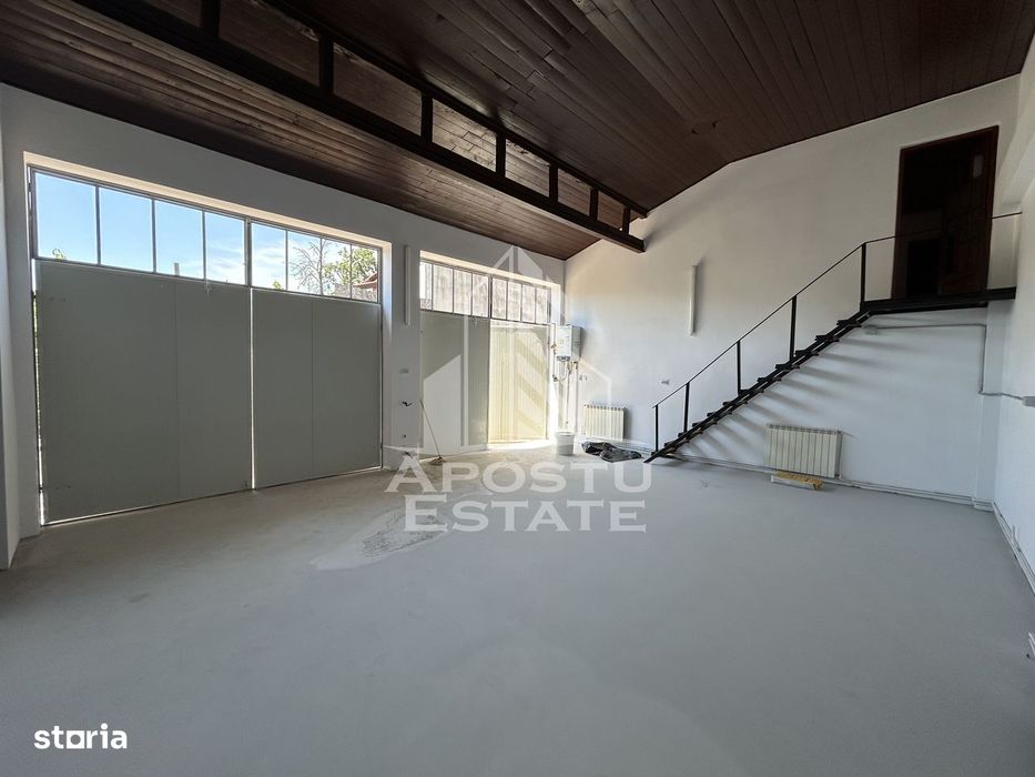 Spatiu pentru birouri si depozit 85 mp+ curte betonata, Lipovei