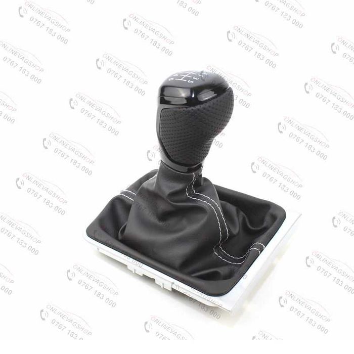 Nuca piele neagra Passat B6,CC,3C,B7 in 5 sau 6 viteze cu manson schimbator