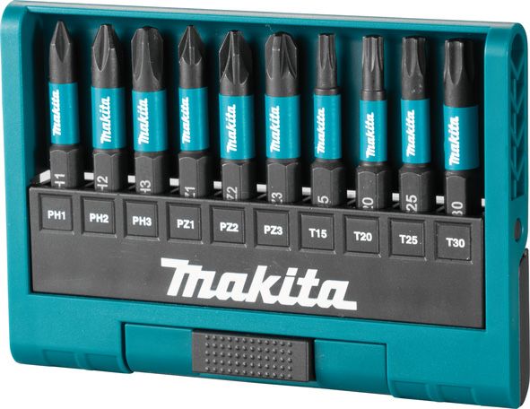Комплект ударни накрайници Makita Impact Black E-12011, 1/4", 10 части
