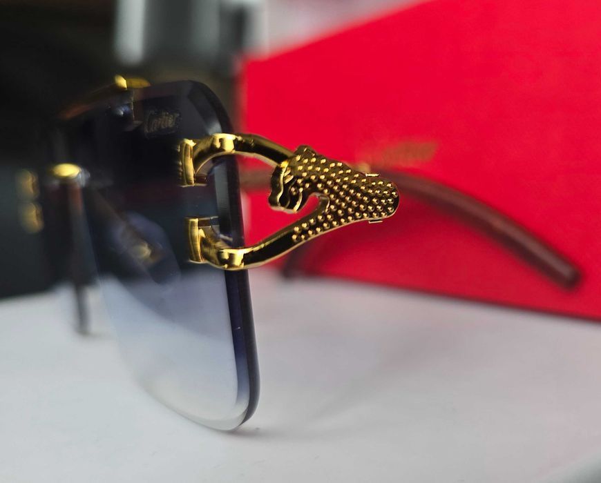 Ochelari de soare Cartier Leopard Blue