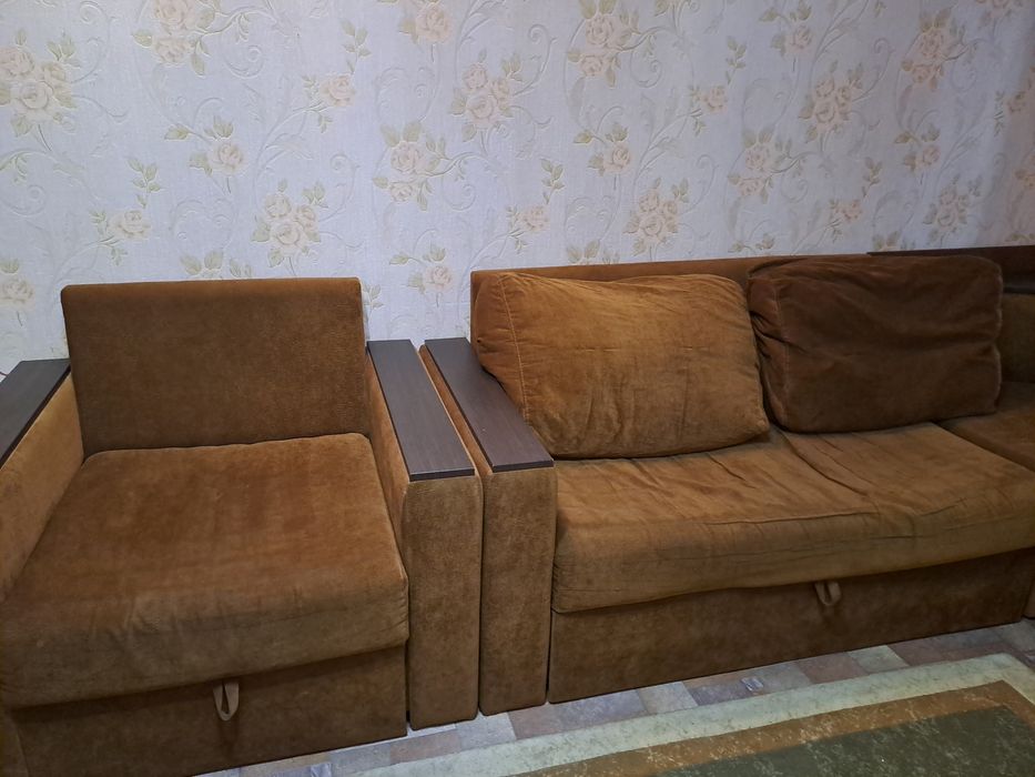 Продам диван+кресло