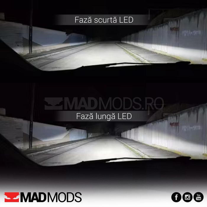 Set 2 Becuri Led 180W 6000k Canbus D1S D2S D3S D4S D5S D8S ProExpert