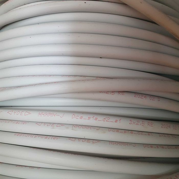 Vand cablu NHXMH-J masiv,3X2,5mm,5X2,5mm,cablu date cat.7 galben