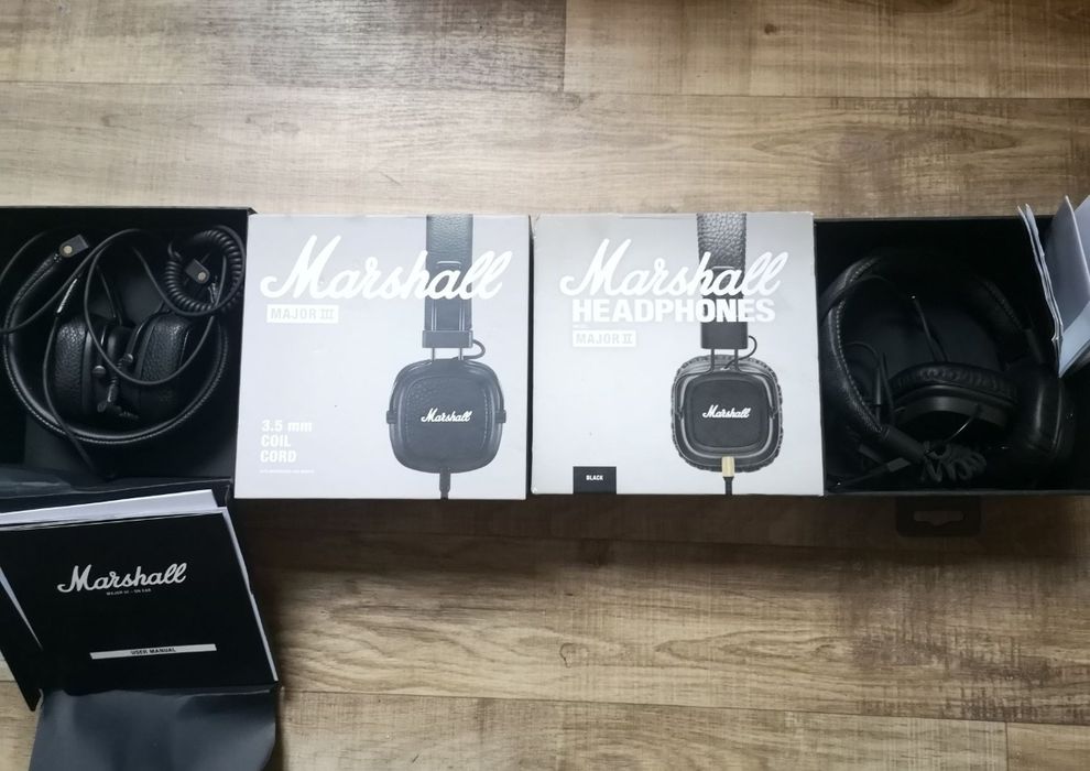 Căști Marshall Major 2 și 3 cu fir Arta Obiecte de colectie