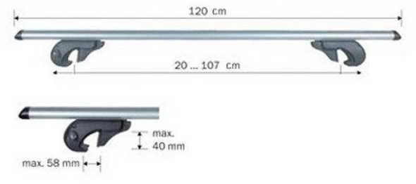 Греди за багажник Menabo Brio