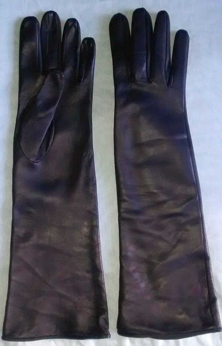 Manusi lungi piele 40 cm, piele nappa, marimea 6.5, 7, 7.5